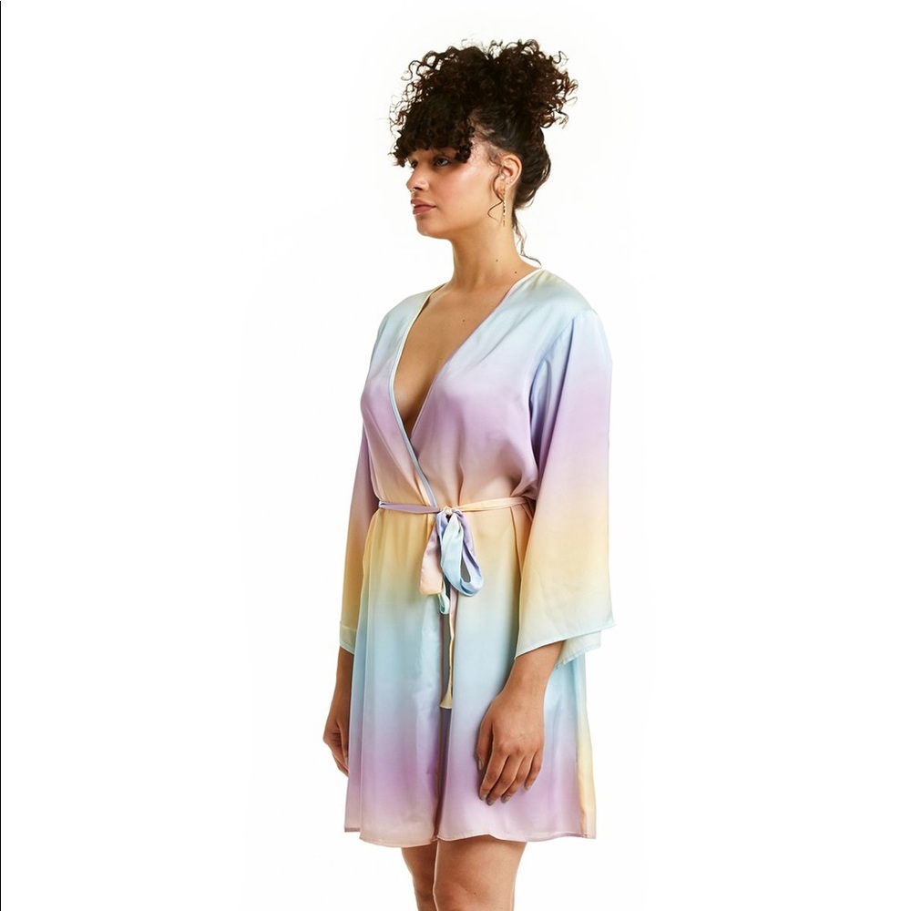 Amanda Uprichard Pastel Ombré Robe
